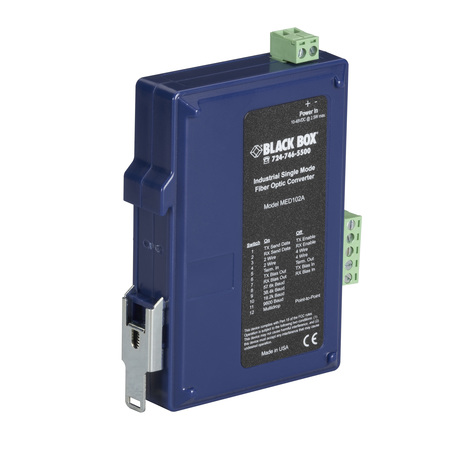 BLACK BOX Industrial Din Rail Rs-232/Rs-422/Rs-485 MED102A